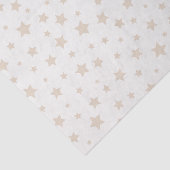 AUS WEISSEN UND TAN NEUTRALEN STERNEN SEIDENPAPIER (Ausschnitt)