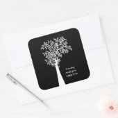 Aus winzigen Samen wachsen mächtige Bäume Phantast Quadratischer Aufkleber (Umschlag)