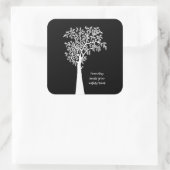 Aus winzigen Samen wachsen mächtige Bäume Phantast Quadratischer Aufkleber (Tasche)