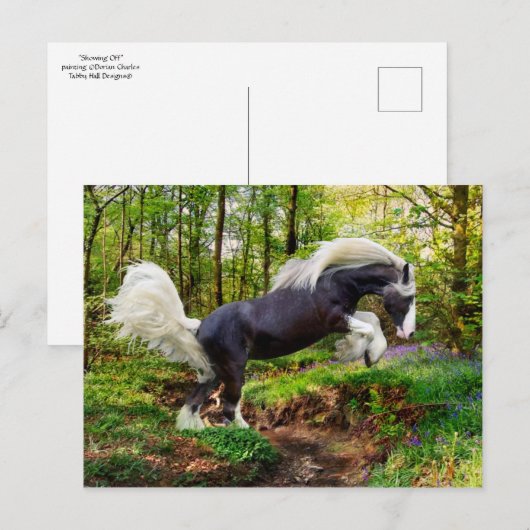 "Aus zeigen" Postkarte (Vorne/Hinten)