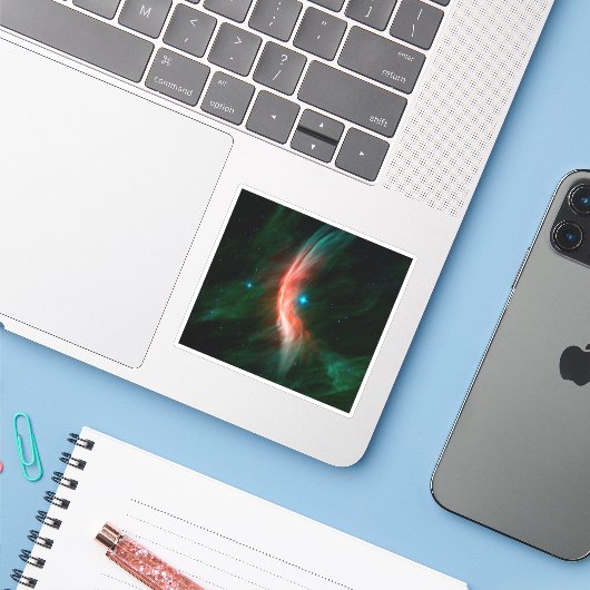 Aus Zeta Ophiuchi fließen Stellarwinde. Aufkleber (Laptop mit iPhone)