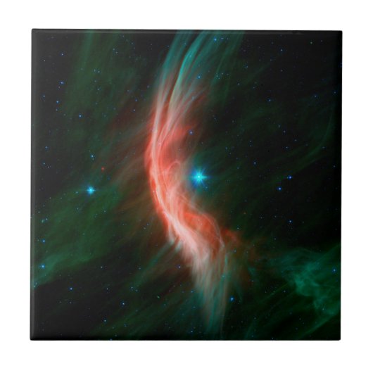 Aus Zeta Ophiuchi fließen Stellarwinde. Fliese (Vorderseite)