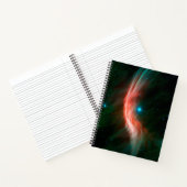 Aus Zeta Ophiuchi fließen Stellarwinde. Notizblock (Innenseite)