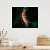 Aus Zeta Ophiuchi fließen Stellarwinde. Poster (Küche)
