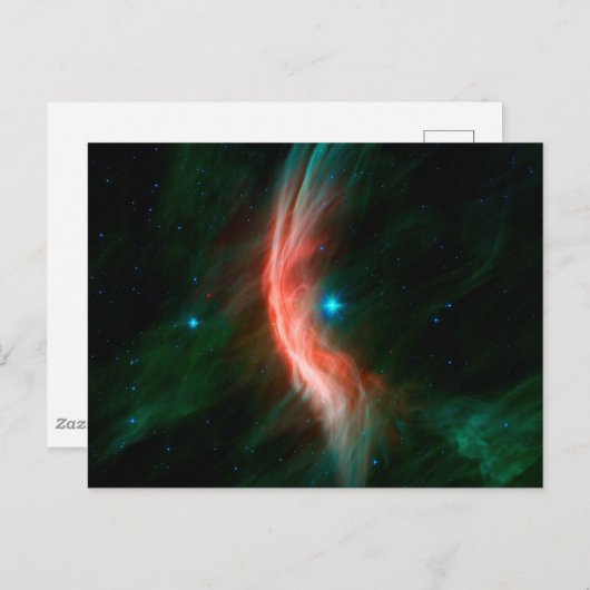 Aus Zeta Ophiuchi fließen Stellarwinde. Postkarte (Vorne/Hinten)