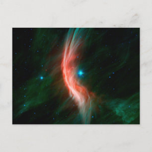 Aus Zeta Ophiuchi fließen Stellarwinde. Postkarte