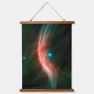 Aus Zeta Ophiuchi fließen Stellarwinde. Wandteppich Mit Holzrahmen