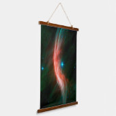 Aus Zeta Ophiuchi fließen Stellarwinde. Wandteppich Mit Holzrahmen (Gewinkelt)