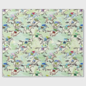 Aus zum Races Gift Wrap Geschenkpapier (Flach)