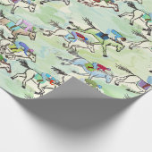 Aus zum Races Gift Wrap Geschenkpapier (Ecke)