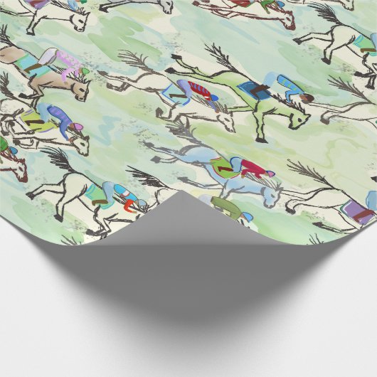 Aus zum Races Gift Wrap Geschenkpapier (Ecke)