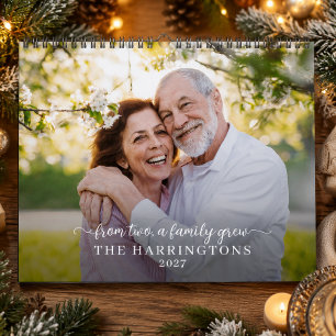 Aus Zweien wuchs eine Familie Familienfoto Großelt Kalender
