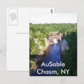 AuSable Chasm, NY Postkarte (Vorne/Hinten)