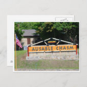 AuSable-Chasm-Postkarte Postkarte (Vorne/Hinten)