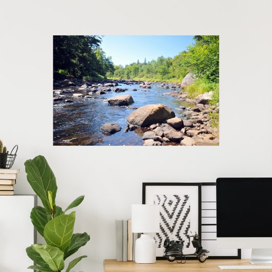 AuSable River in the Adirondacks, Print 08 305 Poster (Heimbüro)