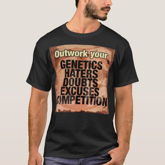 Ausarbeiten inspirierender Wörter - Arbeit - Motiv T-Shirt (Vorderseite)