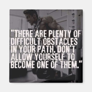 Ausarbeiten inspirierender Wörter - Hindernisse Magnet