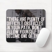Ausarbeiten inspirierender Wörter - Hindernisse Mousepad (Mit Mouse)