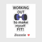 Ausarbeiten von Arbeitsgewichten Aufkleber (Blatt)