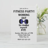 Ausarbeiten von Arbeitsgewichten Einladung (Stehend Vorderseite)