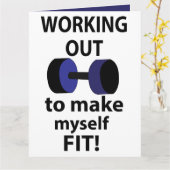 Ausarbeiten von Arbeitsgewichten Karte (Gelbe Blume)