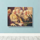 Ausarbeitung der Unabhängigkeitserklärung Leinwanddruck (Insitu (Holzboden))