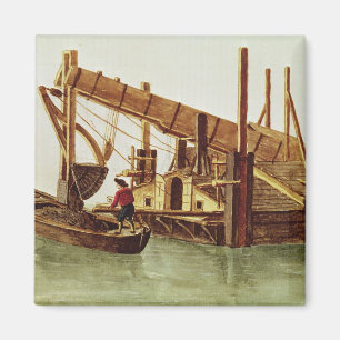 Ausbaggern eines Kanals Magnet