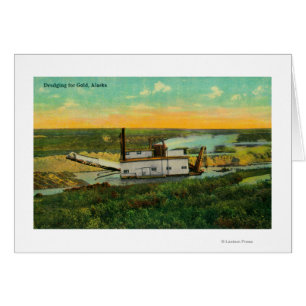 Ausbaggern für Goldförderung in AlaskaState