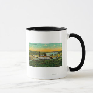 Ausbaggern für Goldförderung in AlaskaState Tasse