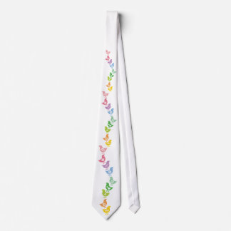Ausbalancieren Retro Rainbow Chicks Freude Custom  Krawatte