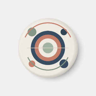Ausbalancierte Retro-Sonne in Terrakotta Magnet