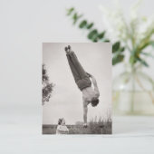 Ausbalancierter Daddy Postkarte (Stehend Vorderseite)