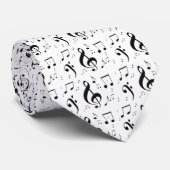 Ausbauchende Musiknoten-Krawatte Krawatte (Gerollt)