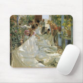 Ausbessern das Segel - Joaquín Sorolla y Bastida Mousepad (Mit Mouse)