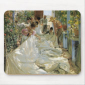 Ausbessern das Segel - Joaquín Sorolla y Bastida Mousepad (Vorne)