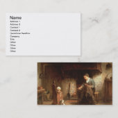 Ausbessern die Netze (Öl auf Platte) Visitenkarte (Vorne/Hinten)