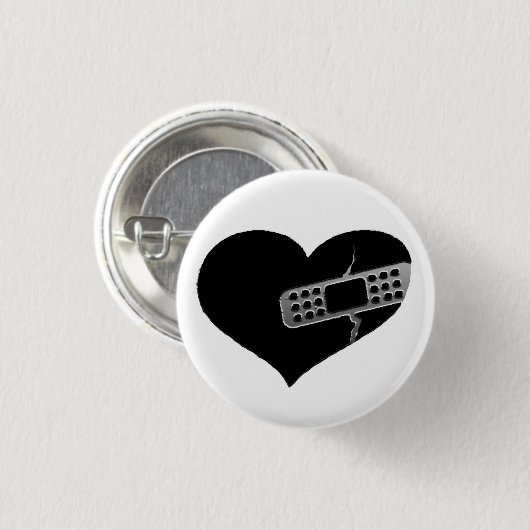 Ausbessern-Herz-Button Button (Vorne & Hinten)