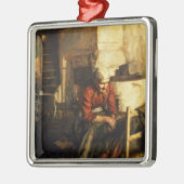 Ausbessern-Kleidung Silbernes Ornament (Links)