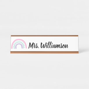 Ausbilder für Lehrer Professional Regenbogen Schreibtischnamensplakette