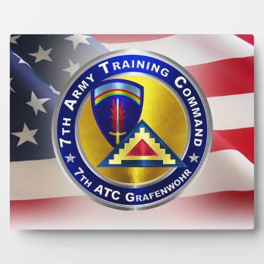 Ausbildung der 7. Armee (7. ATC) Fotoplatte (Vorderseite)