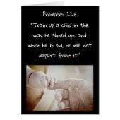 Ausbildung einer Kinderbibel-Verse für neues Baby (Vorne)