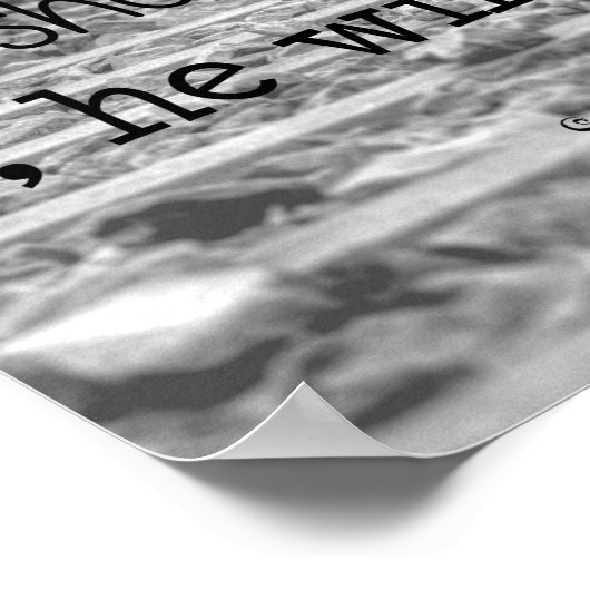 Ausbildung eines Kindes...Sprichwörter 22:6 Poster (Ecke)