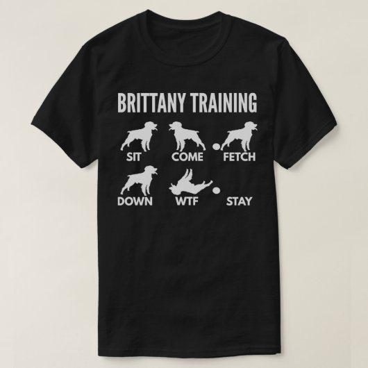 Ausbildung für die Brittany Spaniel Eigentümer T-Shirt (Design vorne)