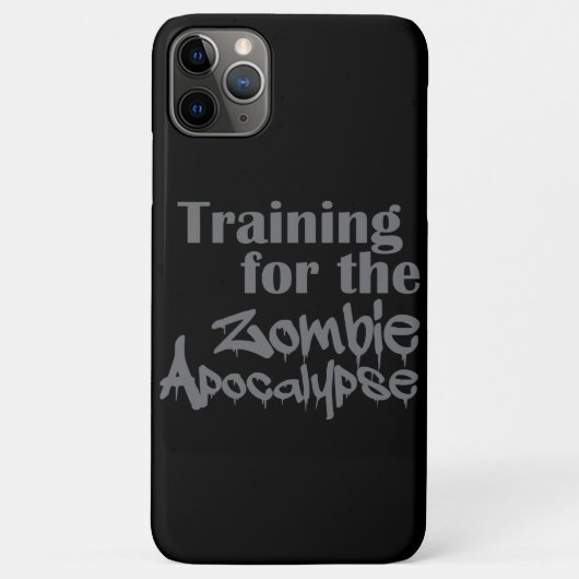Ausbildung für die Zombie Apokalypse Funny Case-Mate iPhone Hülle (Rückseite)