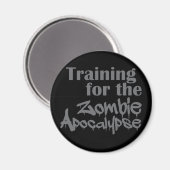 Ausbildung für die Zombie Apokalypse Funny Magnet (Vorderseite/Rückseite)