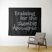 Ausbildung für die Zombie Apokalypse Funny Wandteppich (Beispiel (Horizontal))
