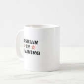 Ausbildung für Lesben Kaffeetasse (Vorderseite Links)