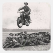 AUSBILDUNG UND ABDECKUNG. QUADRATISCHER AUFKLEBER (Vorderseite)