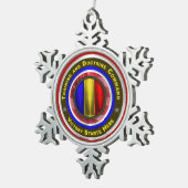 Ausbildung und Führung der Armee Schneeflocken Zinn-Ornament (Rechts)