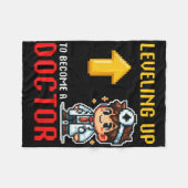 Ausbildung von Doktoranden zur Schule Funny Gamer Fleecedecke (Vorderseite (Horizontal))